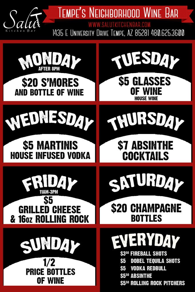 Salut Kitchen Bar Happy Hour Salut Kitchen Bar Happy Hour